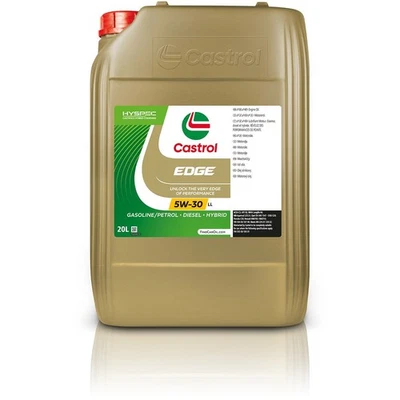 20 L CASTROL EDGE 5W-30 LL MOTORÖL VW 504 507 00 LL 04 MB 229.31/229.51 ACEA C3 - Bild 1 von 4