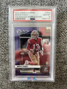 Optic Brock Purdy The Rookies 2022 - Purple Stars/25 PSA 10 - Imagen 1 de 2