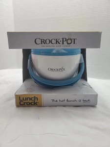 Crock-Pot  Lunch Crock Food Warmer, White Blue - Picture 1 of 5