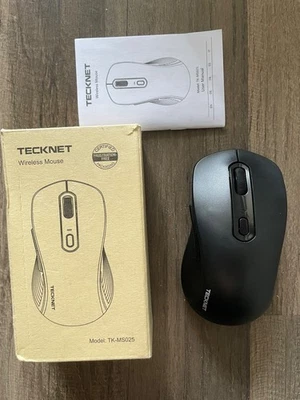 TECKNET - Bluetooth Wireless Mouse - Black TK-MS025-BRAND NEW - Image 1 of 4