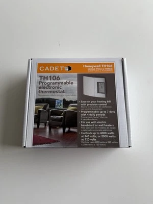 Cadet Honeywell TH106 Electric Heating 7-Day Programmable Home Thermostat - Image 1 of 4