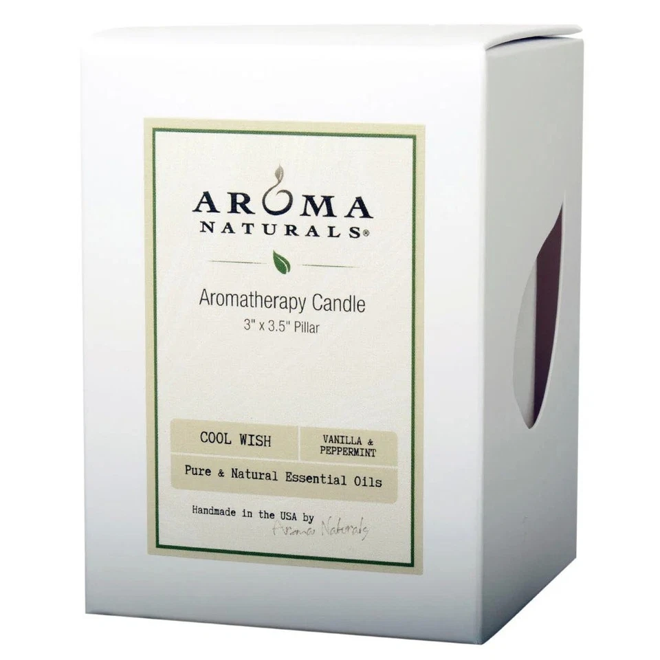 1 vela de pilar mezcla natural Aroma Naturals Cool Wish Holiday Foto 1 de 1