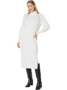 Ted Baker London Malorri Stitch Insert Long Sleeve Midi Sweater Dress Size 8 NWT - Picture 1 of 15