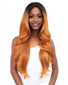 NEW BEAUTIFUL JANET WIG LONG IN DR 2/CINSWEL, BLACK ROOTED - Picture 1 of 13