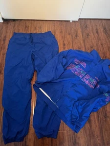 Fila Lightweight Wind Breaker Jacket and Pants Set Size 3XL Blue Track Suit - Picture 1 of 13