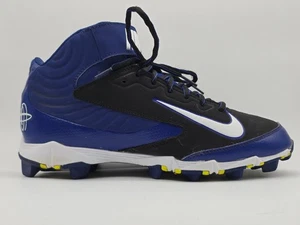 Nike Huarache Keystone Baseball Black Blue 634626014 Cleats Shoes Size 8.5 - Picture 1 of 8