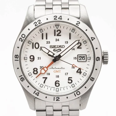 SEIKO 5 Sports Field GMT SBSC009 Automatic 4R34 JDM White Dial Men's Watch - Image 1 of 4