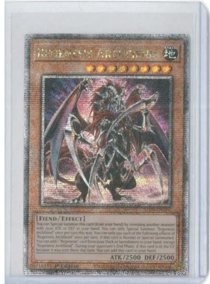 Yu-Gi-Oh! TCG - Regenesis Archfiend - ALIN-EN016 - Quarter Century Secret Rare - Image 1 of 2