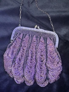 1940s 1950s beaded elegant purse  By La Regale. Handmade. - Picture 1 of 6