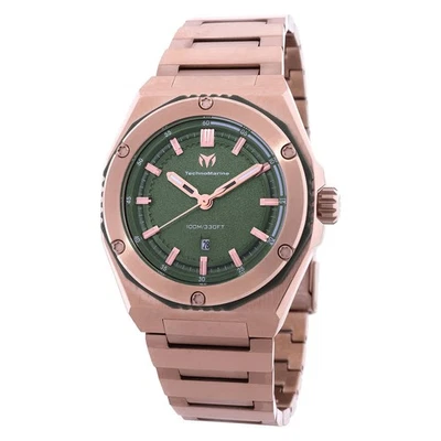 Technomarine Coral Cuarzo Esfera Verde Oliva Reloj Damas TM-416086 Foto 1 de 3