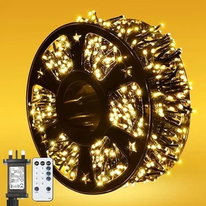 Twinkle Star Cluster Lights, 10m 500 LED Christmas Lights Indoor with Remote/8 M - Picture 1 of 7