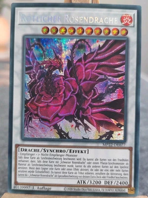 RÖTLICHER ROSENDRACHE - MP22-DE077 Secret Rare  1. Auflage Near Mint Synchro 10⭐ - Bild 1 von 2