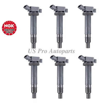 For Toyota Tacoma 2005-15 4Runner 03-09 4.0 90919C2002 6x OEM NGK Ignition Coils - Image 1 of 4