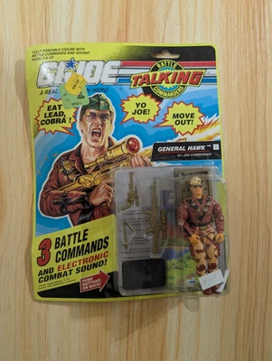 Hasbro G.I. 1992 vintage Joe General Hawk Talking Battle Commander Nuevo Foto 1 de 4