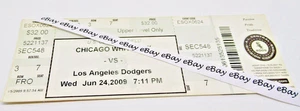 Chicago WHITE SOX vs Los Angeles DODGERS JUN 24, 2009 U.S. Cellular Field Ticket - Picture 1 of 2