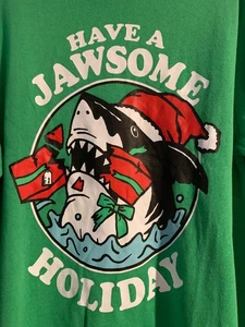 Mad Engine Have A Jawsome Holidayt Sweatshirt Size L, XL NWT - Picture 1 of 7