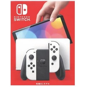 Nintendo Switch (OLED model) Joy-Con (L) (R) white (HEGSKAAAA) main unit Used - Picture 1 of 2