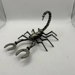 SCORPION Arachnid Metal Twisted Wire Scrap ART SCULPTURE Brutalist Welded - Picture 1 of 10