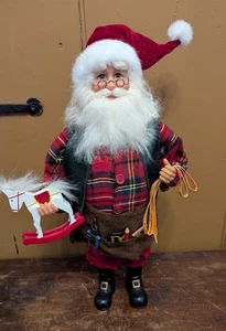 HTF Karen Didion 17” Santa Toy Maker Crakewood Collection Christmas Figure EUC - Picture 1 of 11