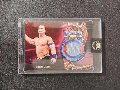 2018 Topps WWE John Cena Wrestlemania Mat Relic 1/1 - Image 1 of 2