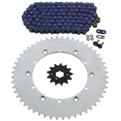 Yamaha 1991-1996 WR250 / 1987-1990 YZ250 azul junta tórica cadena y piñón 13/52 116L Foto 1 de 4