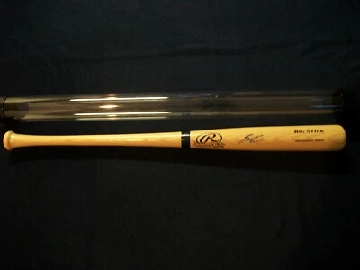 Bate de béisbol autografiado firmado por Ben Revere Rawlings Big Stick 34"  Foto 1 de 4