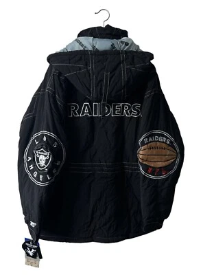 Abrigo chaqueta pesada de ganso triple grasa vintage de Los Angeles Raiders para hombre talla L nuevo con etiquetas Foto 1 de 4