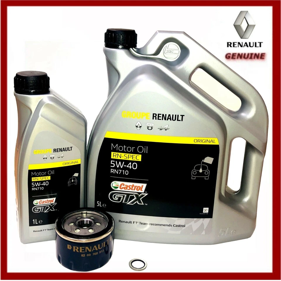 Kit de servicio de aceite y filtro genuino Renault Megane 225 250 Sport & Clio 197 nuevo Foto 1 de 1