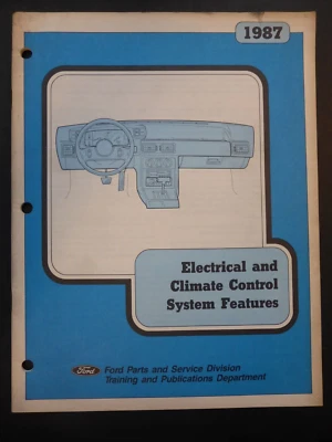 VTG Original Ford 1987 Electrical Climate Control System Features Parts Manual - Image 1 of 3