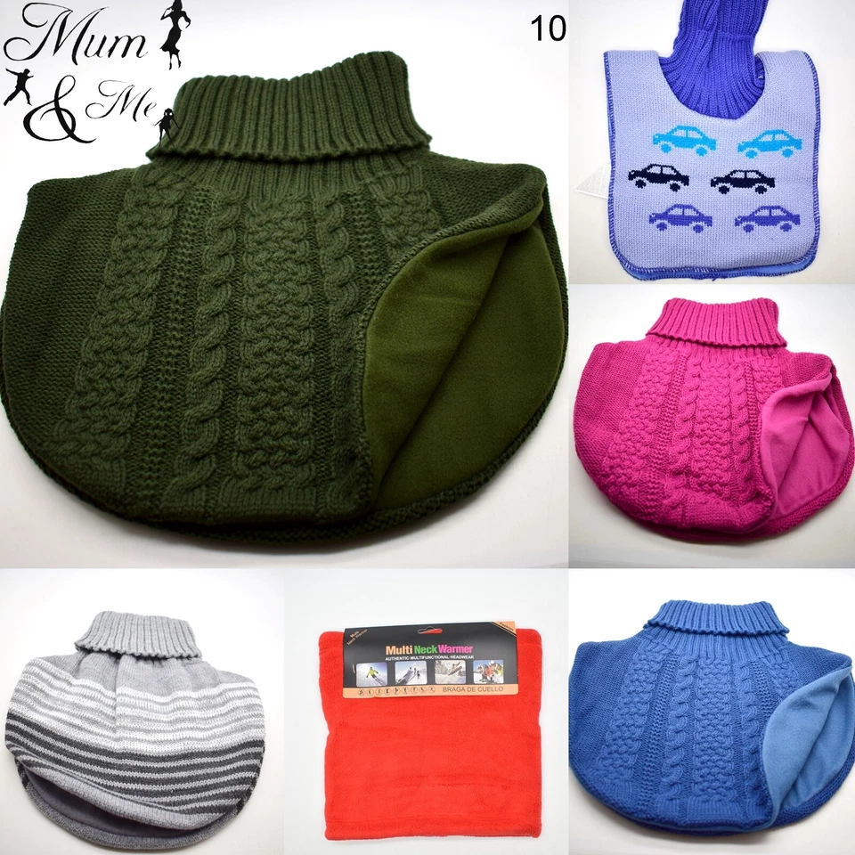 Kids Warm Scarfs Boys Girls Knitted Winter Scarfs