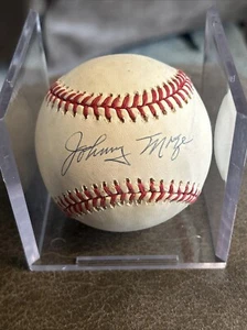 Johnny Mize Yankees Giants HOF  Autographed National League Baseball- Mint - Picture 1 of 5