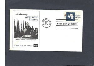 #1431 8c EMISIÓN DEL TRATADO ANTÁRTICO FDC WASHINGTON, DC 23-1971 ASPP CACHÉT - Imagen 1 de 1