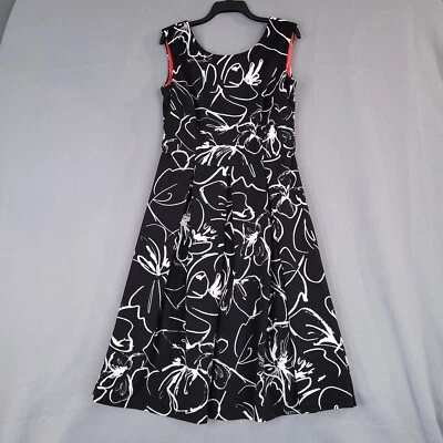 Платье цельнокроеное женское Julian Taylor миди сзади на молнии без рукавов черное размер 14 - Изображение 1 из 4