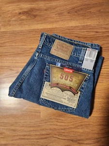NEW Levi's 505 Regular Fit Straight Leg Jeans Men's 36 x 30 Deadstock Vtg 90's - Picture 1 of 11