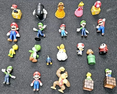 Juego De 21 Figuras Super Mario Y Amigos 1.5"-2.5" Marca Nintendo Usadas Foto 1 de 4