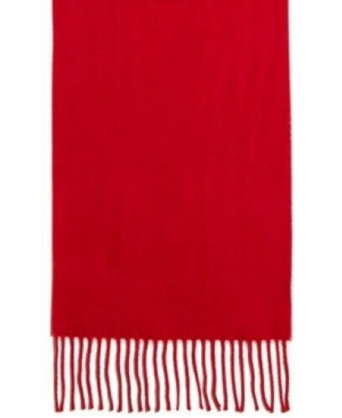 Steve Madden Women's Mid Weight Solid Muffler Scarf Red One Size