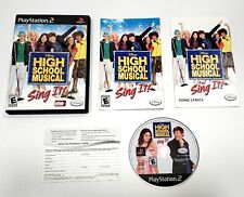 High School Musical: Sing It | Sony PS2, 2007 | Complete CIB W/ Manuals | TESTED