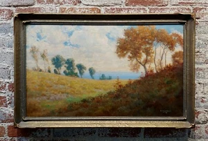 William Lees Judson -Santa Barbara Landscape-Impressionist Oil painting c1900s - Picture 1 of 10