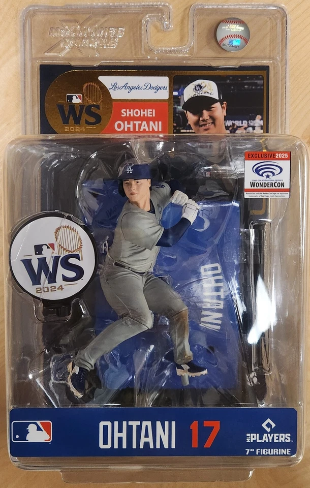 Shohei Ohtani MLB Mcfarlane Dodgers Serie Mundial 7” Figura WonderCon 2025 UCC Foto 1 de 2