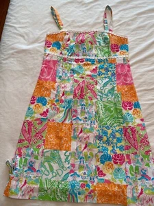 EUC Lilly Pulitzer ORIGINALS Carson's Derby Patch Bel Air Etuikleid, Gr. 4 - Bild 1 von 9