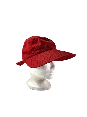 Vintage años 70 estilo capó elástico trasero rojo talla 1 se adapta a la mayoría Foto 1 de 4