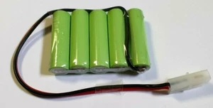 Modellbau-Akkupack NiMh 6,0 V 850 mAh 5er Pack Mignon  mit Tamiya-Stecker - Bild 1 von 1