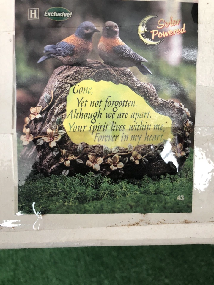 Bird Statue Memorial Garden Stone Grave Site - Image 1 of 3