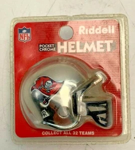Riddell 2002 Tampa Bay Buccaneers Super Bowl Pocket Pro Football Chrome Helmet - Picture 1 of 3
