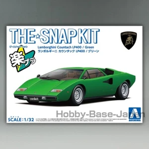 Lamborghini Countach LP400 (Verde) 1/32 AOSHIMA The SnapKit No.20-D Modelo Plástico - Imagen 1 de 6