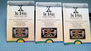 The X Files 10 $ Telefonkarte x3 Sammlerstück 1995 Frontier Call Time versiegelt - Bild 1 von 3