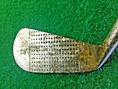 Eje de madera de hierro medio Spalding Brothers Dundee agarre de cuero original / bb8389 Foto 1 de 4