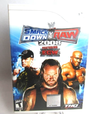 Wii THQ WWE Smack Down vs Raw 2008 Featuring ECW (2006) - Image 1 of 4