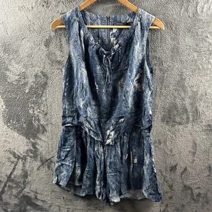 Karen Millen Blouson Dress Casual Blue White Viscose UK 10 - Picture 1 of 10