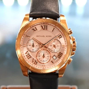 MICHAEL KORS Brecken Chronograph Damenuhr MK2634 Datum S.S. Roségold Quarz - Bild 1 von 10